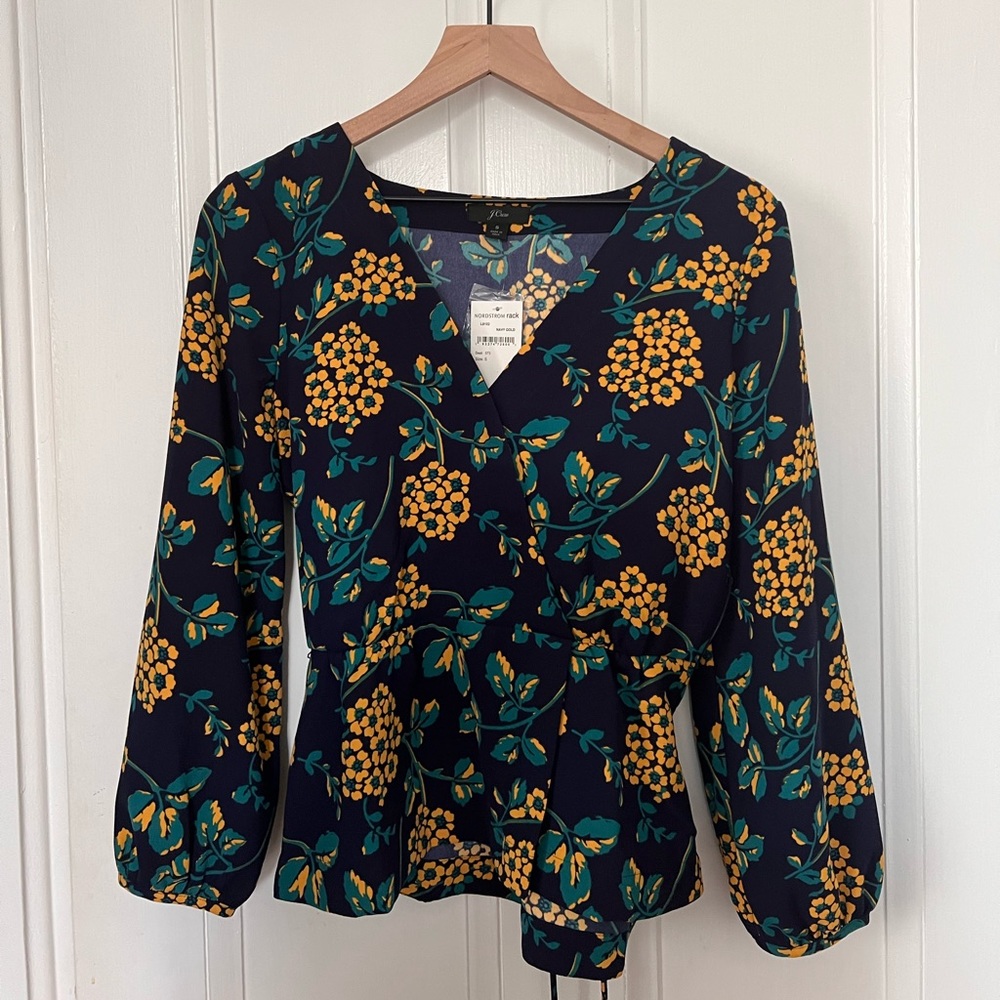 J Crew faux wrap top - tags still on